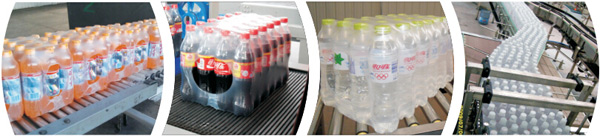 Karbon Çelik su Şişesi Paketleme Makinesi / Meyve Suyu Dolum Makinesi 35 - 40pcs / dak
